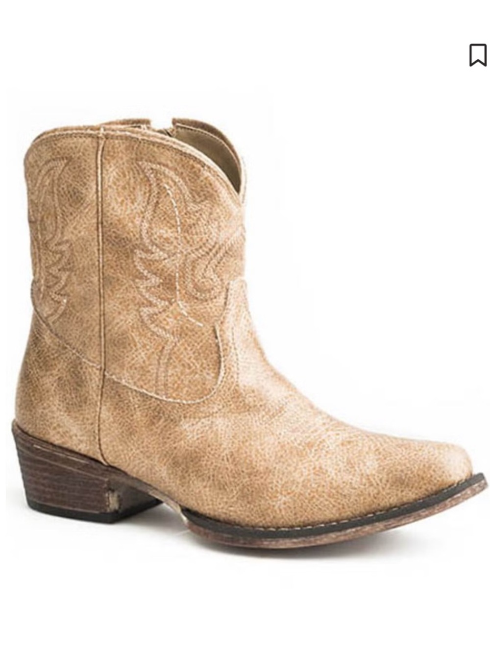 Roper Women’s Vintage Tan Western Ankle Cowboy Boot